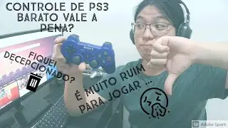 Controle de PS3 barato da SHOPEE! Fiquei decepcionado! Testes Guitar Hero, God of War e Call of Duty