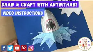 How to make a shark JAWSOME birthday card! 🦈