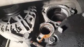 КИА СИД (KIA CEED) Замена помпы,ремня генератора и его роликов,  сальника коленвала.