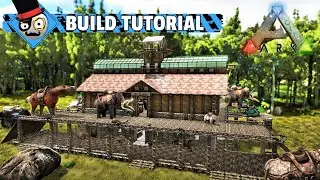 ARK: Survival Evolved - How to Build a Crafting Base - Easy to use Crafting area Layout