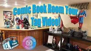 Comic Book Room Tour Tag Video!  Three Rooms of Treasures and Collectibles!!!