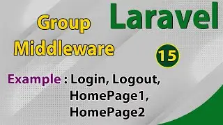 What is Group Middleware in Laravel | Laravel Full  tutorial for beginners | Laravel सीखिए हिंदी में
