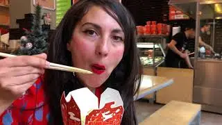 Wok to Walk Restaurant Experience in Sofia + Tsetsi. Mukbang Storytime. Цеци в Уок то Уолк, София!