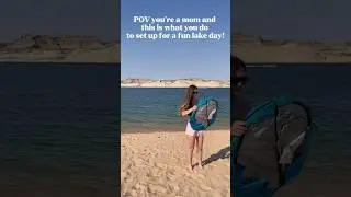 Baby’s first lake day 🌊😍⛱️ #momlifevibes #minivlog #travelblog #momlifehacks #travelvideo #shorts