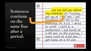 3 STEPS How to Write a Paragraph - English Writing - ESL Online Class [Teacher Elo]