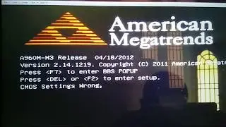CMOS Settings Wrong - Quick fix in seconds