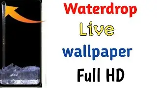water 3d live wallpaper | waterdrop Live wallpaper #shorts #youtubeshorts