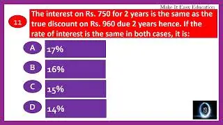 PROBLEMS ON TRUE DISCOUNT || APTITUDE || USEFUL FOR PLACEMENTS AND COMPETITIVE EXAMS
