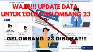 LOLOS GELOMBANG 23 PRAKERJA ‼️‼️DENGAN UPDATE E-KTP DAN FOTO WAJAH