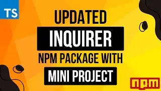 Ultimate guide of inquirer updated version | @inquirer/prompts | How to use inquirer prompt library