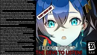 THEY FIXED All THE PROBLEMS ?! | Zenless Zone Zero patch 1.1 dev notes