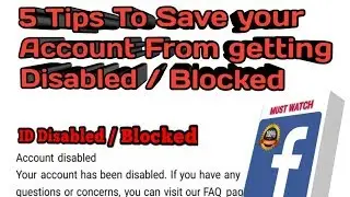 How i Save my Facebook Account from getting Disabled