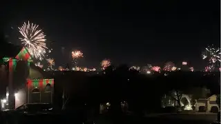What happens when an entire city erupts with fireworks? Happy New Year 2025!