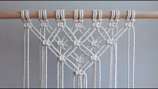 DIY Macrame Tutorial - Starting Your Work! Overlapping Square Knot Pattern