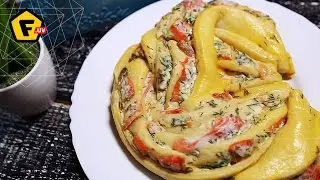 КАК ПРИГОТОВИТЬ РЫБНЫЙ ПИРОГ ИЗ СЛОЕНОГО ТЕСТА С ЛОСОСЕМ