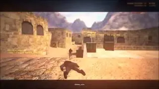 CS 1.6 de_dust2_long raw gameplay [2v1]