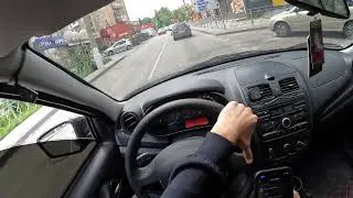 ПОКАТУШКИ В БУНКЕРЕ ПОД МУЗЫКУ НА LADA GRANTA FL  | POV LADA GRANTA | ГРАНТА ОТ ПЕРВОГО ЛИЦА