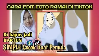 CARA EDIT FOTO TRENDING TIKTOK - Dihapus Jadi KARTUN Mudah || TUTORIAL IBISPAINT X EDIT