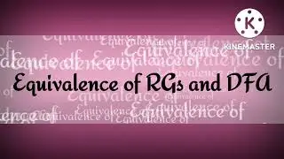 Equivalence of RGs and DFA