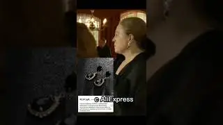 Earrings with black rhinestones. Серьги с чёрными камнями. AliExpress