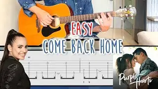 Come Back Home | Sofia Carson | Easy Guitar Tutorial with Tabs and Chords