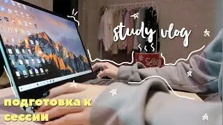 STUDY VLOG: подготовка к сессии, закрываю дедлайны📒🎄