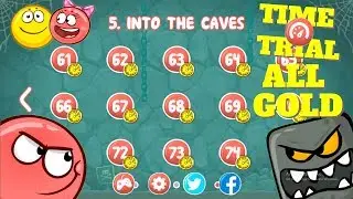 RED BALL 4 ♥♥ IN THE CAVE♥♥ | TIME TRIAL EDITION | ALL LEVEL (61 - 75) | ORANGE BALL |