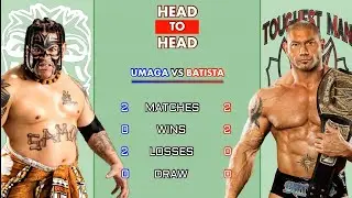 Umaga VS Batista Wrestling Statistics Comparison Video | Umaga ~ Batista | Wrestling Statistics |