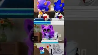 Sonic make ICE Cream vs Catnap #funnyshorts #sonic #ohiofinalboss #sonicthehedgehog