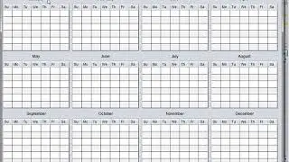 20  SJ5 how to Create Calendar 12 months