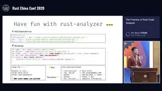 RustChinaConf2020 - The Practices of Rust Code Analysis by Yin Siwei