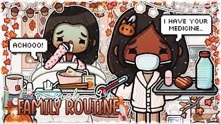 *SICK* FAMILY ROUTINE! 😷 🌡️ | *voiced* 🔊 | Toca World Roleplay 🌎 
