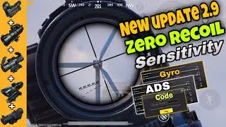 2.9.0 UPDATE 🔥Best Zero Recoil Sensitivity +Control settings Code for Pubg Mobile/BGMI in 2024