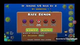 (Easy Demon) If among us was lv 2 megacollab (by) knoppel & others