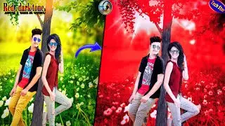 #How to create Image of Red Dark Tone in Photoshop#