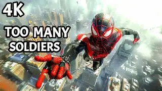 SPIDER-MAN VS HUGE ARMY OF SUPER SOLDIERS | 4K ULTRA HD | MILES MORALES