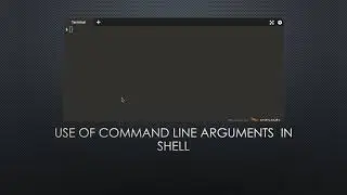 Shell Scripting Tutorial Series 04 : command line Arguments