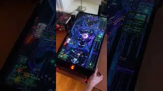 Playing Xenotilt using a monitor-arm to rotate and tilt the screen