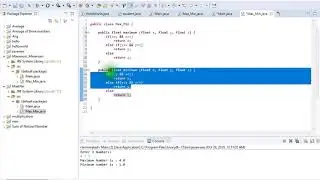 Maximum Minimum of Three Numbers in Java
