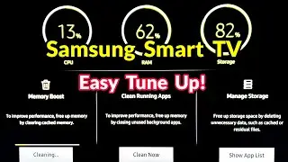 How To Easily Tune Up Samsung RU7100 43 inch Smart TV 4K! Apps, CPU, RAM, Software Update! 📺