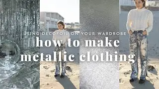 How to make the viral silver jeans & make your entire wardrobe metallic with deco foil