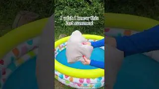 ⛱️ Use a fitted sheet to cover and keep kiddie pools clean! 