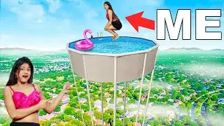 I Built the Worlds Tallest Swimming Pool In My Garden !