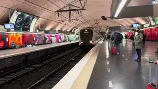 🇫🇷🚆 RER - Trem MI 09 chegando na estação Nation