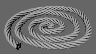 How to make a rope in Maya. Sweep Mesh Tool