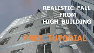 Moviestorm  realistic character fall from high building