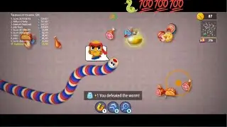 How to worms zone in snake game long gameplay 