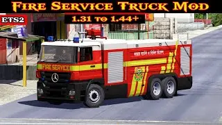 Ets2 || Fire Service Truck Mod 1.31 to 1.44x Showcase + Link