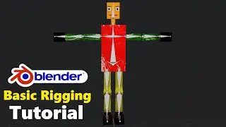 Blender 3.0 - How to rig character ( very basic rigging tutorial) for beginner