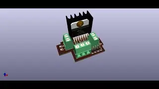 Lec no 13 ||  How to make the PCB of H bridge motor driver step-file Gerber file Gerber viewer png